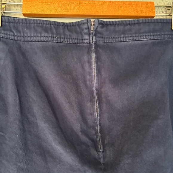 ModCloth Grammar Glam Navy Side Button Retro Mini Skirt Sz 26 Twee Retro - Picture 10 of 11
